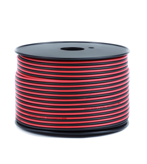Viper Twin Flex Speaker Wire 1.0mm x 2 Red/Black 100M Roll - 