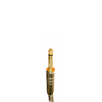 VisioSound INC001 - BK - 6M Instrument Cable 6.35mm Mono Right Angle Jack 6m - 