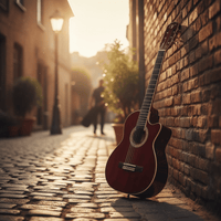 Vizcaya VC-130-WR 30-Inch 1/4 Size Classical 6-String Guitar - Wine Red - 