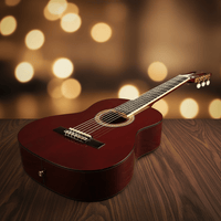 Vizcaya VC-130-WR 30-Inch 1/4 Size Classical 6-String Guitar - Wine Red - 