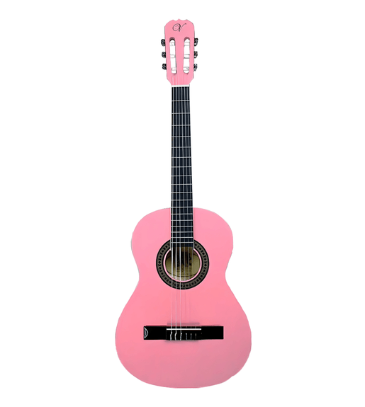 Vizcaya VC-134-Pink 34-Inch 1/2 Size Classical 6-String Guitar - Pink - 