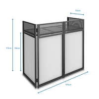 Vonyx DB4 Pro DJ Booth System - 8715693300956