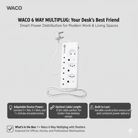 Waco – 6 Way Multiplug with Shutters - 6004830834181
