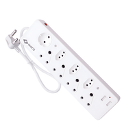 Waco 8 - Way A0013164 Multiplug: High - Capacity Power Strip with Advanced Safety Shutters - 6009511100287
