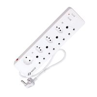 Waco 8 - Way A0013164 Multiplug: High - Capacity Power Strip with Advanced Safety Shutters - 6009511100287