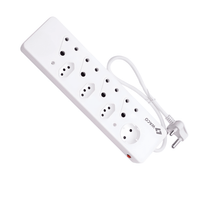 Waco 8-Way A0013164 Multiplug: High-Capacity Power Strip with Advanced Safety Shutters - 6009511100287