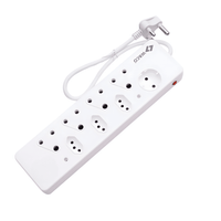 Waco 8-Way A0013164 Multiplug: High-Capacity Power Strip with Advanced Safety Shutters - 6009511100287