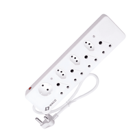 Waco 8-Way A0013164 Multiplug: High-Capacity Power Strip with Advanced Safety Shutters - 6009511100287