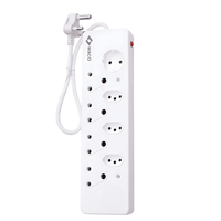 Waco 8-Way A0013164 Multiplug: High-Capacity Power Strip with Advanced Safety Shutters - 6009511100287