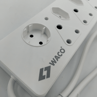 Waco A0013167 / SN0212 12-Way Switched Multiplug Extension Lead (0.5m) - 6009110013167