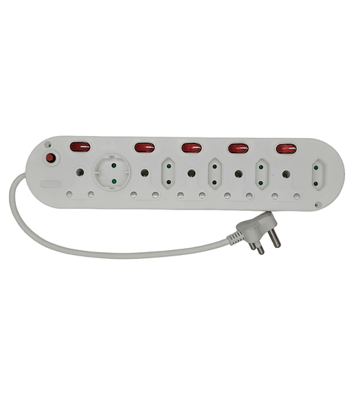Waco A0013176 10-Way Switched Multiplug Extension Lead - 6009110013176