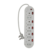 Waco A0013176 10-Way Switched Multiplug Extension Lead - 6009110013176