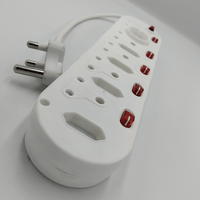 Waco A0013176 10-Way Switched Multiplug Extension Lead - 6009110013176