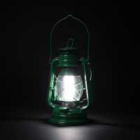 Waco O0004840 Solar Lantern Green (12 White LEDs, 24cm Height) - 