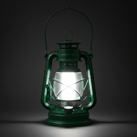 Waco O0004840 Solar Lantern Green (12 White LEDs, 24cm Height) - 