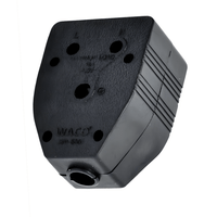 WACO Rubber Janus Coupler 16A 3PIN: Durable Double - Sided Power Connector - 6004830034666