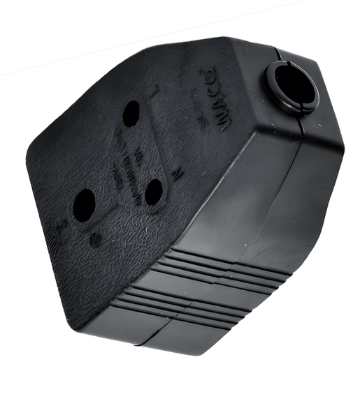 WACO Rubber Janus Coupler 16A 3PIN: Durable Double - Sided Power Connector - 6004830034666