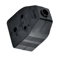 WACO Rubber Janus Coupler 16A 3PIN: Durable Double - Sided Power Connector - 6004830034666