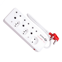 Waco SN026S 6 - Way Multiplug - 16A, 2 - Pin with Schuko - 