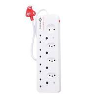 Waco SN028S 8 - Way Multiplug: Surge Protection, Safety Shutters, High Connectivity - 