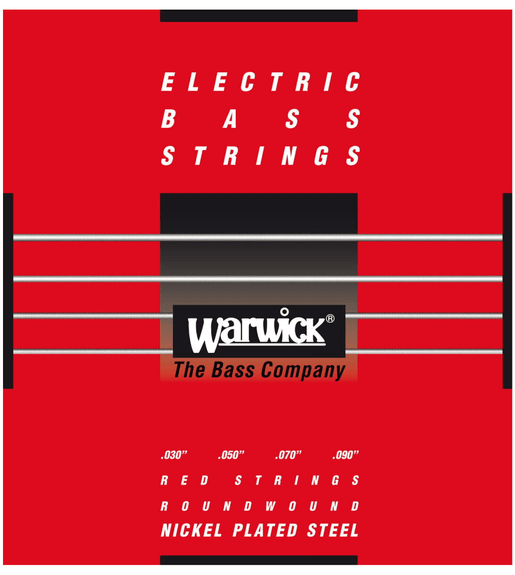 Warwick Red Label 42200 M4 Long Scale Bass Guitar Strings (45-105 Medium) - 4033685000894