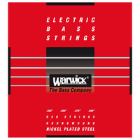 Warwick Red Label 42301 M 5B Long Scale Bass Guitar Strings (45-135 Nickel-Plated 5-String Set) - 4033685000979