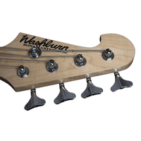 Washburn WSB500TS 4-String Electric Bass Guitar – Tobacco Sunburst - 