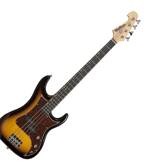 Washburn WSB500TS 4-String Electric Bass Guitar – Tobacco Sunburst - 