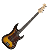 Washburn WSB500TS 4-String Electric Bass Guitar – Tobacco Sunburst - 