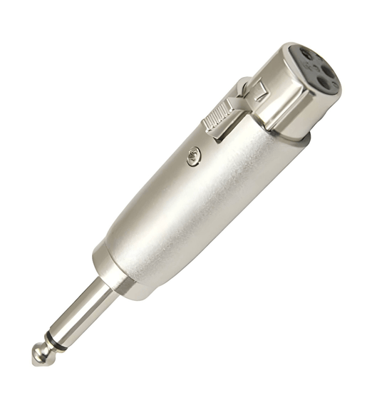 XLR Female (Cannon) to 6.35mm mono Jack Adaptor - 