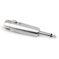 XLR Female (Cannon) to 6.35mm mono Jack Adaptor - 