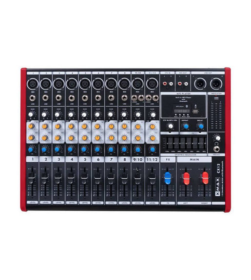 XMAX CX12 12 Channel Analogue Mixer - 