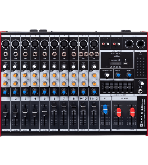 XMAX CX12 - 800 8 Channel Powered Mixer - 