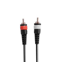 XMAX CX1.5SIG-2J-2RCA Dual 6.35mm Mono Jack to Dual RCA Audio Interconnect Cable (1.5 Meters) - 