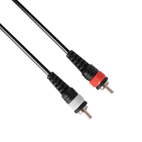 XMAX CX1.5SIG-2J-2RCA Dual 6.35mm Mono Jack to Dual RCA Audio Interconnect Cable (1.5 Meters) - 