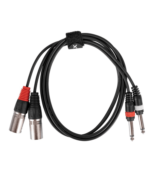XMAX CX1.5SIG-2XM-2J Dual XLR Male to Dual 6.35mm TS Mono Jack Audio Cable (1.5 Meters) - 