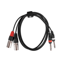 XMAX CX1.5SIG-2XM-2J Dual XLR Male to Dual 6.35mm TS Mono Jack Audio Cable (1.5 Meters) - 