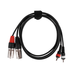 XMAX CX1.5SIG-2XM-2RCA Dual XLR Male to Dual RCA Audio Interconnect Cable (1.5 Meters) - 
