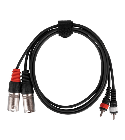 XMAX CX1.5SIG-2XM-2RCA Dual XLR Male to Dual RCA Audio Interconnect Cable (1.5 Meters) - 
