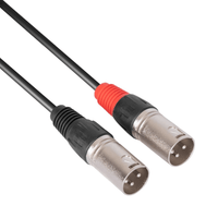 XMAX CX1.5SIG-2XM-2RCA Dual XLR Male to Dual RCA Audio Interconnect Cable (1.5 Meters) - 