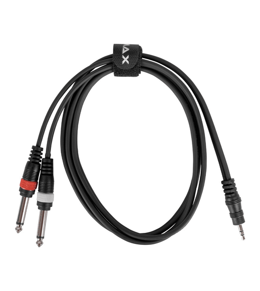XMAX CX1.5SIG-MJ-2J 3.5mm Stereo Jack to Dual 6.35mm Mono Jack Audio Breakout Cable (1.5 Meters) - 