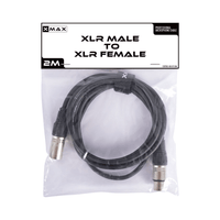 XMAX CX2SIG-XM-XF Balanced XLR Male to XLR Female Microphone Cable (2 Meters) - 