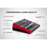 XMAX CX6 - 800 6 Channel Powered Mixer - 