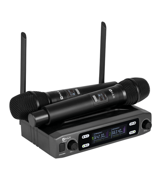 XMAX DFH - 1 Wireless Microphone Dual Handheld Fixed Frequency - 