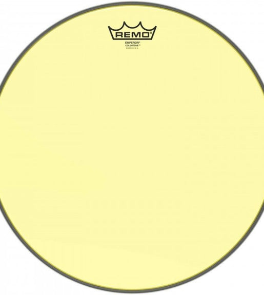 Remo BE-0314-CT-YE Emperor Colortone Drumhead, Yellow, 14