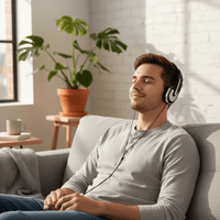 Yoga CD-22 Lightweight Stereo Headphones (Black) - 