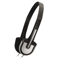 Yoga CD-22 Lightweight Stereo Headphones (Black) - 