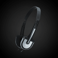 Yoga CD-22 Lightweight Stereo Headphones (Black) - 