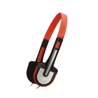 Yoga CD-22 Lightweight Stereo Headphones (Red) - 