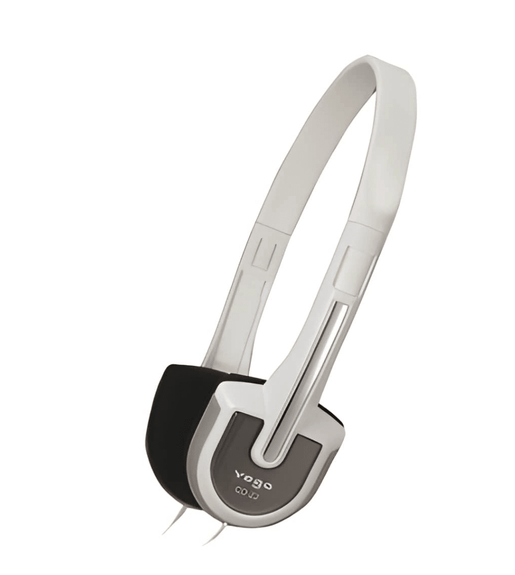 Yoga CD-22 Lightweight Stereo Headphones (White) - 0193386060673